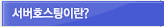 서버호스팅이란?